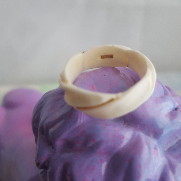 🌙Vintage Carved Bone 14k Ring - Picture 5 of 10